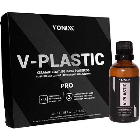 Vitrificador Plásticos Auto Vonixx V-Plastic Pro 50ml Vonixx