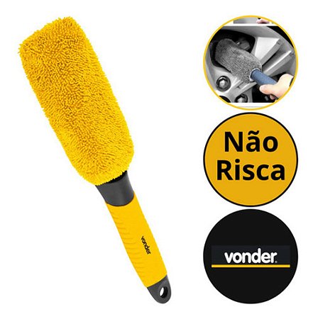 Escova De Microfibra Para Rodas Painel Moveis Casa Vonder