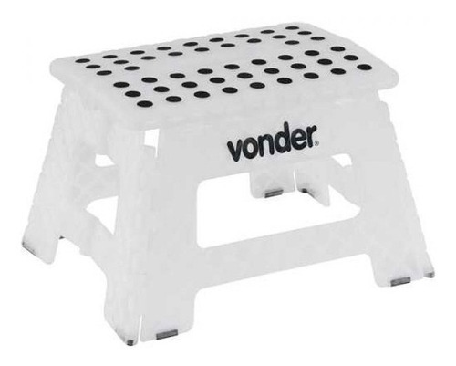 Banco Banqueta Plastica Dobravel Transparente  22cm Vonder