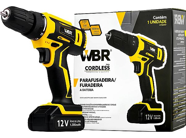 Parafusadeira Furadeira 1/32 A 3/8 12v Bateria 127/220V Wbr