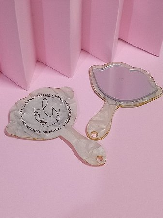 Mini Espelhinho de Boca  - Personalizado com Logotipo - 50 unidades