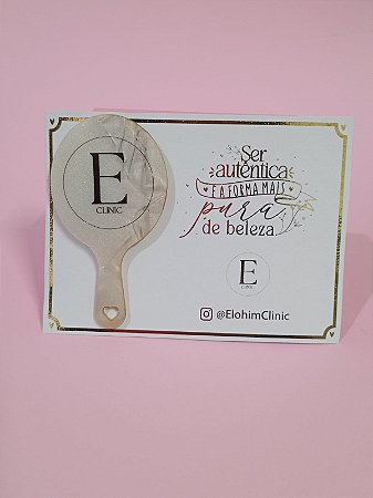 Cartão com espelhinho personalizado - 30 unidades