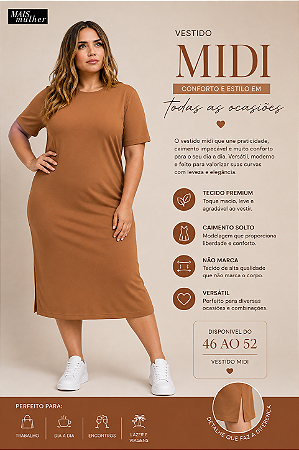 Vestido Midi Malha Marbela