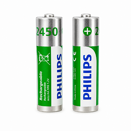 Pilhas Recarregavel Philips,AA 2500ma .Original boa qualid