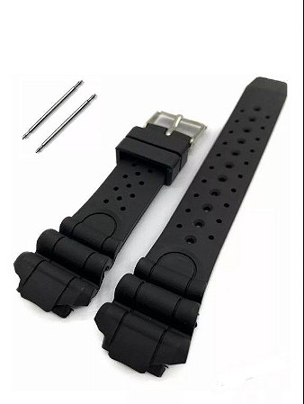 Pulseira Para Citizen Aqualand Jp1060 Borracha 19mm+pinos