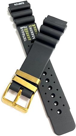 Pulseira Para Citizen Wind Surf  D060 D120+ pinos 20mm
