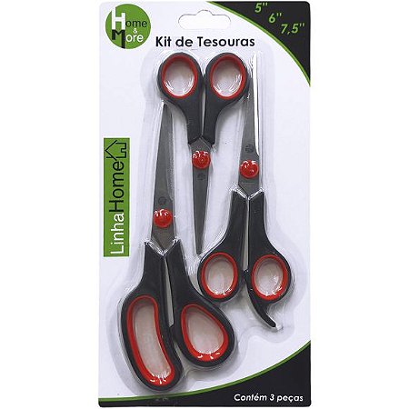 Kit De Tesoura C/ 3 Un Hm (5,6 e7,5 )