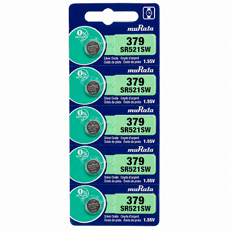 Bateria Para Relogios 379/521 Sony/Murata Kit com 5 unidades