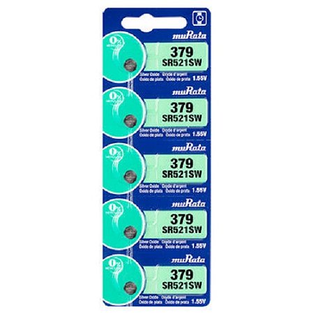 Bateria Para Relogios 379/521 Sony/Murata Kit com 5 unidades