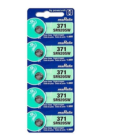 Baterias Pilhas Para  Relogios 371  Sony Murata  Kit Com 5 uns