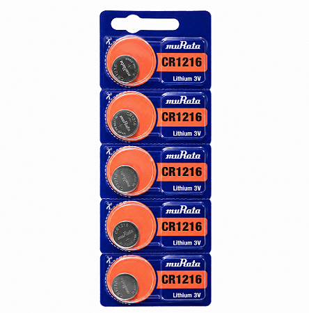 Pilha Bateria Moeda CR 1216 Sony/Murata cartela com 5 unds