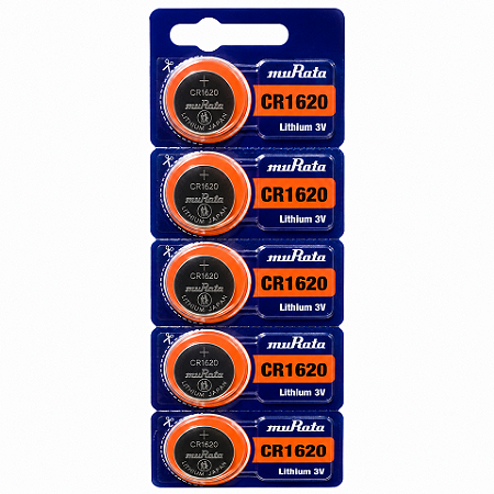 Pilha Bateria Moeda 1620 Murata kit com 5 unidades