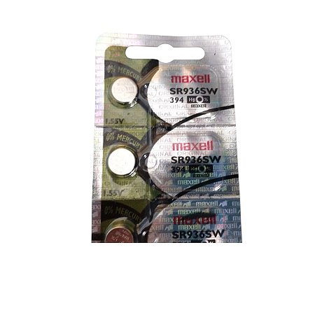 Baterias para relogio 394 Maxel original kit com 5 uns