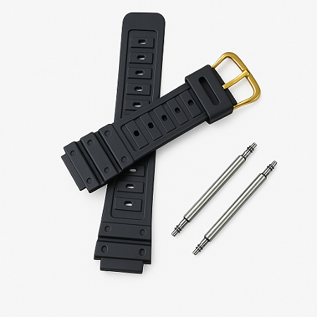 Pulseira compativel G-Shock 5600 Ouro + Pinos