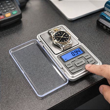 Mini Balança Digital De Bolso Alta Precisão 0.1g Até 500g Pocket Scale Cozinha Joias Suplementos