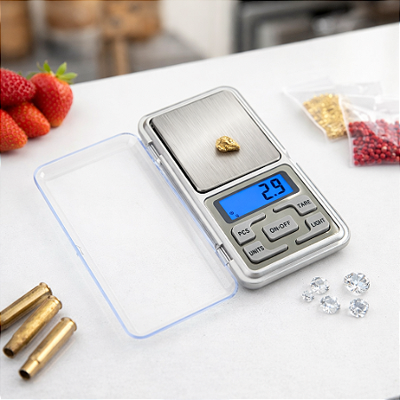 Mini Balança Digital De Bolso Até 500g Alta Precisao