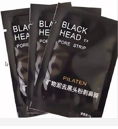 Máscara Tira Cravos Nariz Preta Black Head kit 10 uns