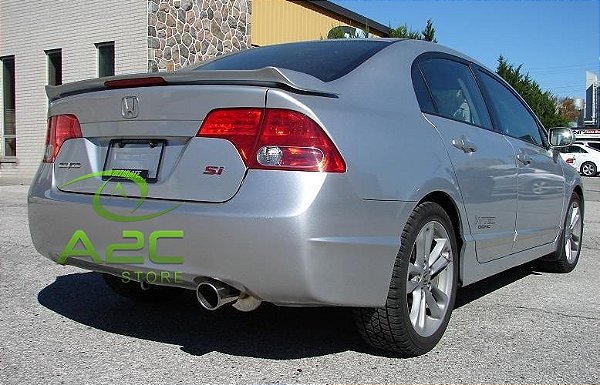 AEROFOLIO PINTADO PRATA LED HONDA CIVIC SI 2006 2007 2008 2009 2010 2011