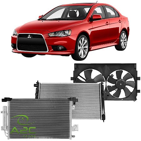 KIT RADIADOR LANCER 2.0 2010 2011 2012 2013 2014 2015 2016 2017 2018 2019