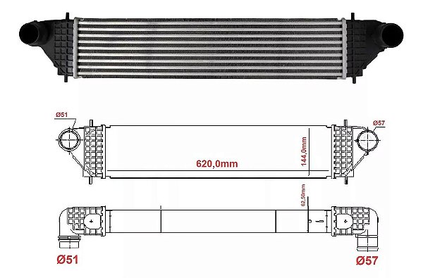INTERCOOLER ECLIPSE CROSS 1.5 / OUTLANDER 2.2 DIESEL