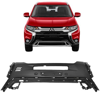 APLIQUE ACABAMENTO CENTRAL SUPORTE PLACA PARACHOQUE DIANTEIRO OUTLANDER 2019 2020 2021 2022 2023