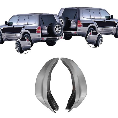 MOLDURA PARACHOQUE TRASEIRO LAMEIRO MITSUBISHI PAJERO FULL 2000 2001 2002