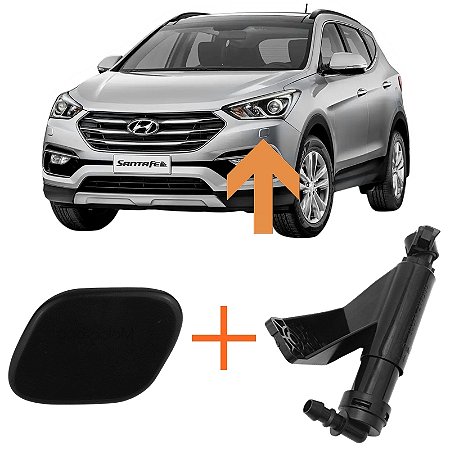 TAMPA + ESGUICHO LAVADOR FAROL HYUNDAI SANTA FE 2014 2015 2016