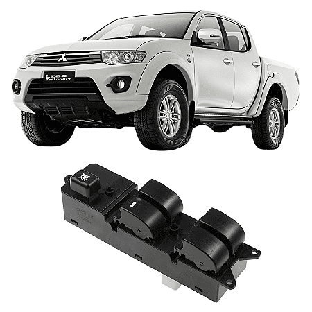 INTERRUPTOR BOTAO VIDRO ELETRICO L200 2007 2008 2009 2010 2011 2012 2013 2014 2015 2016