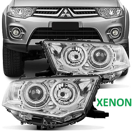 FAROL FOCO DUPLO ELETRICO PAJERO DAKAR SPORT / L200 TRITON OUTDOOR 2010 2011 2012 2013 2014 2015 2016 2017 2018