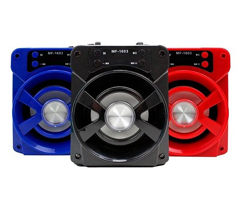 Caixa De Som Bluetooth Portátil Fm Usb Mp3 Sd