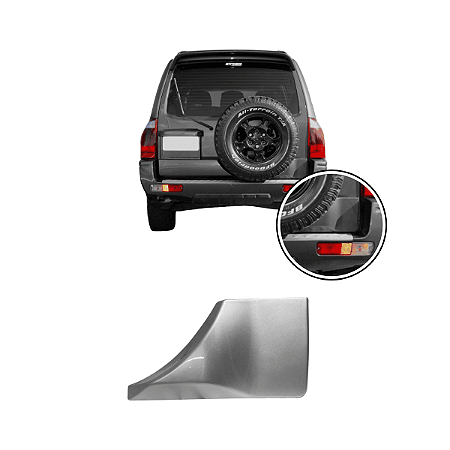 FRISO MOLDURA TAMPA PORTA MALA DIREITO MITSUBISHI PAJERO FULL 2003 2004 2005 2006 2007