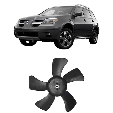 HÉLICE VENTOINHA RADIADOR ESQUERDA MITSUBISHI AIRTRECK LANCER ASX OUTLANDER 2001 2002 2003 2004 2005 2006 2007 2008 2009