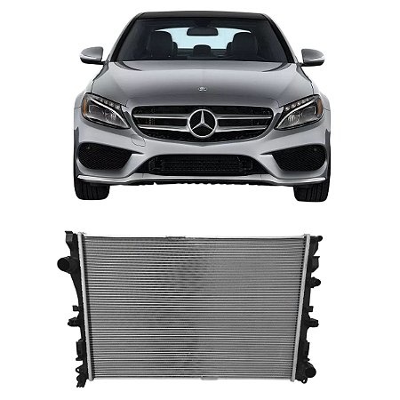RADIADOR ÁGUA MERCEDES BENZ SÉRIE C C180 C200 C250 C300 2013 2014 2015 2016 2017 2018 2019 2020 2021 2022
