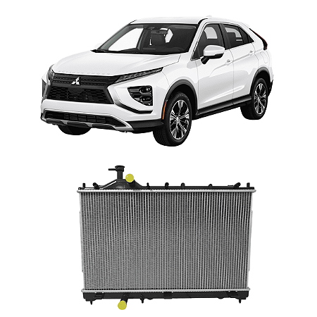 RADIADOR AGUA MITSUBISHI ECLIPSE CROSS DUAS SAÍDAS RETORNO 2023 2024 2025