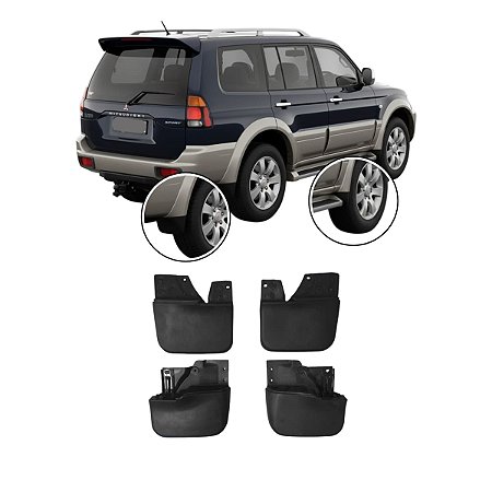 KIT 4 PEÇAS PARABARRO INTERIOR LAMEIRO MITSUBISHI PAJERO SPORT 2000 2001 2002 2003 2004 2005 2006