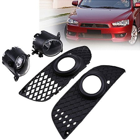 FAROL DE MILHA NEBLINA + MOLDURA LANCER CVT HL HLE MT