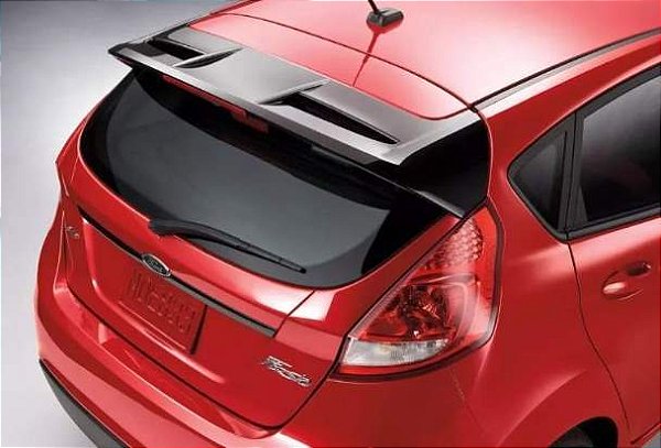 AEROFOLIO TRASEIRO PINTADO PRETO BRILHANTE FORD NEW FIESTA HATCH