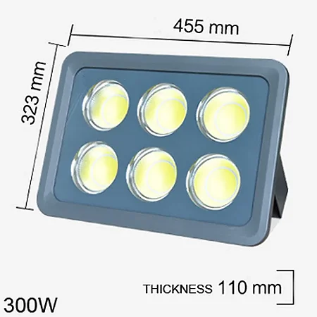 REFLETOR HOLOFOTE LED 300W 6000-6500K BRANCO FRIO IP66 BIVOLT