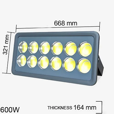 REFLETOR HOLOFOTE LED 600W 6000-6500K IP66 BIVOLT