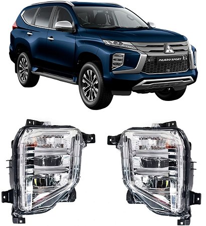 FAROL MILHA NEBLINA COM PISCA PARACHOQUE PAJERO SPORT2021 2022 2023 2024 2025