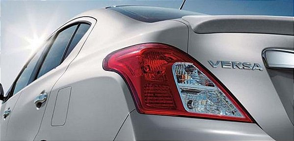 AEROFOLIO TRASEIRO PERFIL BAIXO PINTADO PRATA NISSAN VERSA