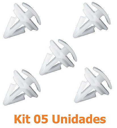 KIT 05 PRESILHAS GRAMPOS MOLDURA PARALAMA TIGUAN 08-17