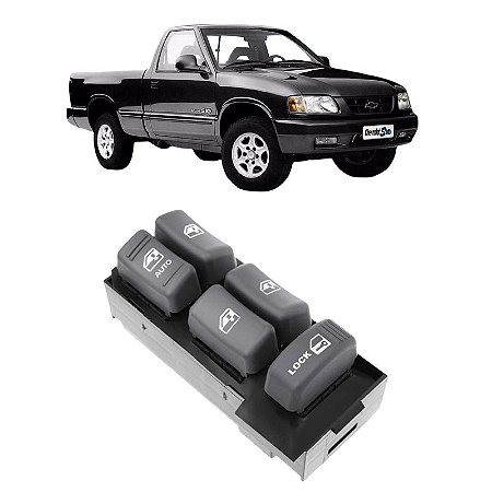INTERRUPTOR BOTAO VIDRO ELETRICO GM S10 1995 1996 1997 1998 1999 2000 2001 2002 2003 2204 2005 2006 2007 2008 2009 2010