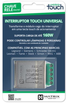 INTERRUPTOR TOUCH UNIVERSAL - Liga / Desliga