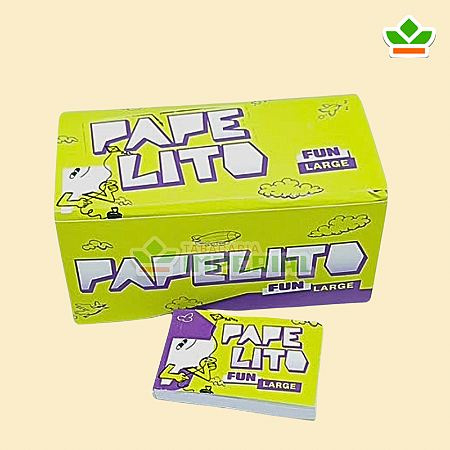 PITEIRA PAPELITO FUN LARGE | Caixa c/ 24 livretos X 50 piteiras
