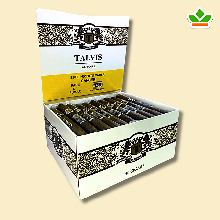 CHARUTO TALVIS CORONA TRADICIONAL | CAIXA COM 50 UN