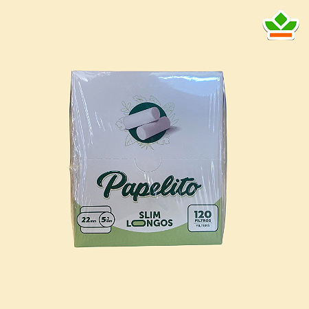 FILTRO PAPELITO SLIM LONGO | Caixa com 10