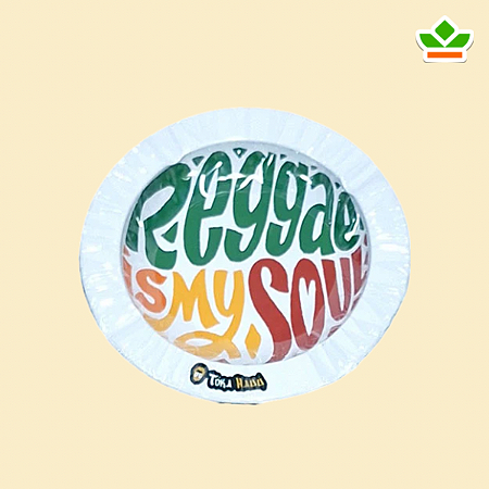 CINZEIRO TOKA HAU METAL ESTAMPA REGGAE IS MY SOUL