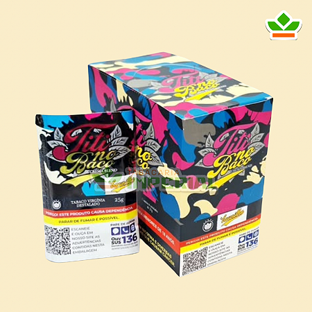 TABACO TITI NO BACO VIRGINIA BAUNILHA |CX COM 6 x 25g