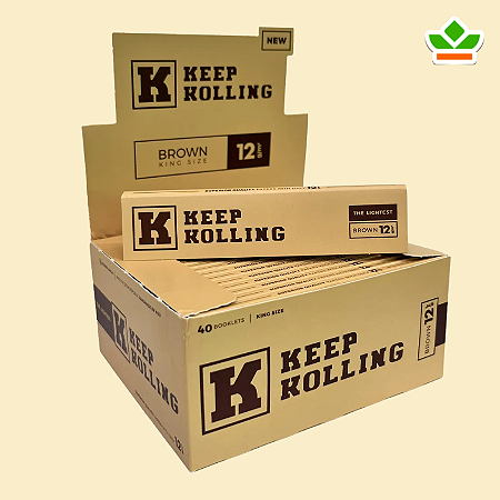 SEDA KEEP ROLLING BROWN KING SIZE | CAIXA C/ 40 LIVRETOS